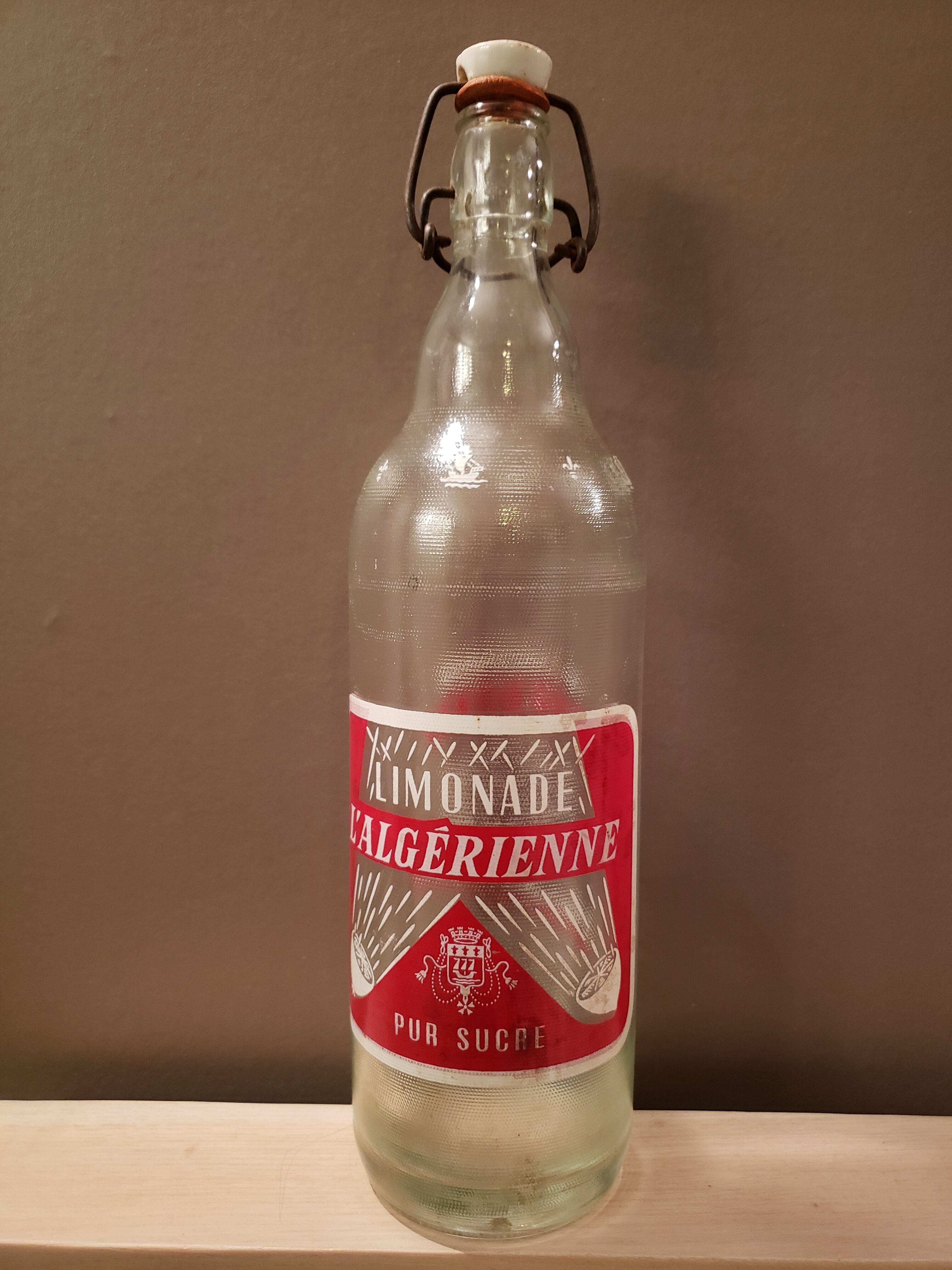 1L. bottle of vintage Algerian lemonade
