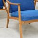 Pair of blue armchairs by Jiri Jiroutek for Interier Praha, 1960