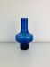 Blue glass vase in Scandinavian style from the 1960s, mouth-blown.