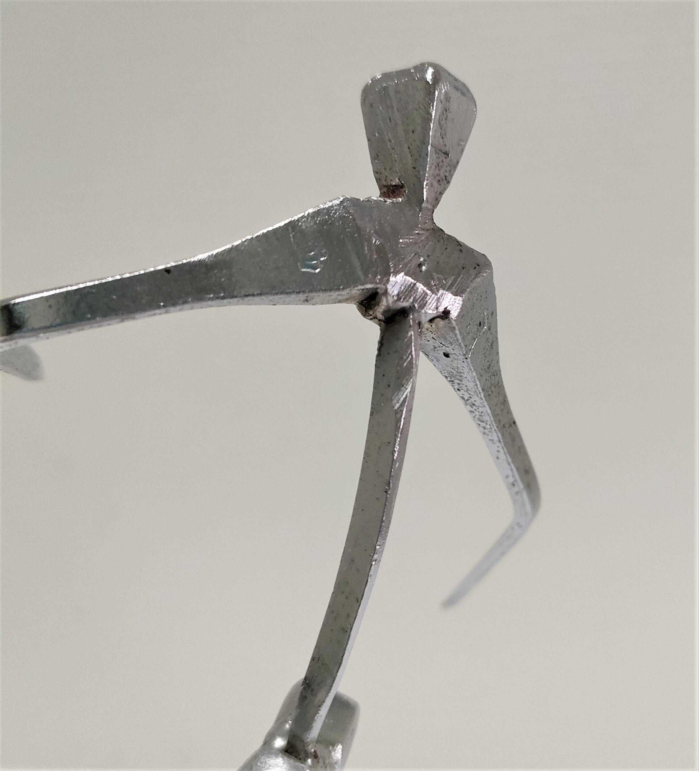 steel sculpture, sportsman's hallmark, goldsmith's crown