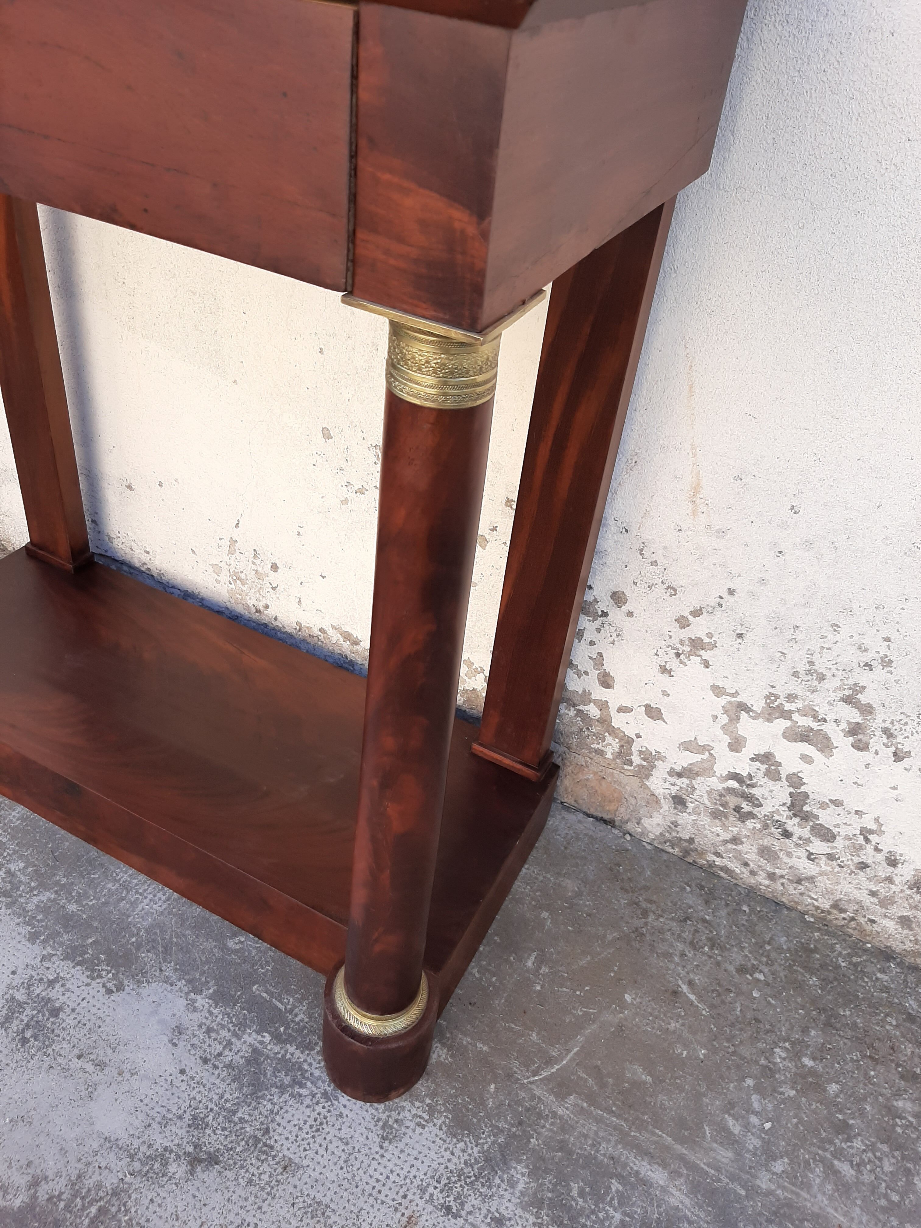 Empire console with column 1900