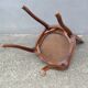 4 caned wooden chairs