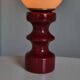 Ceramic and opaline table lamp