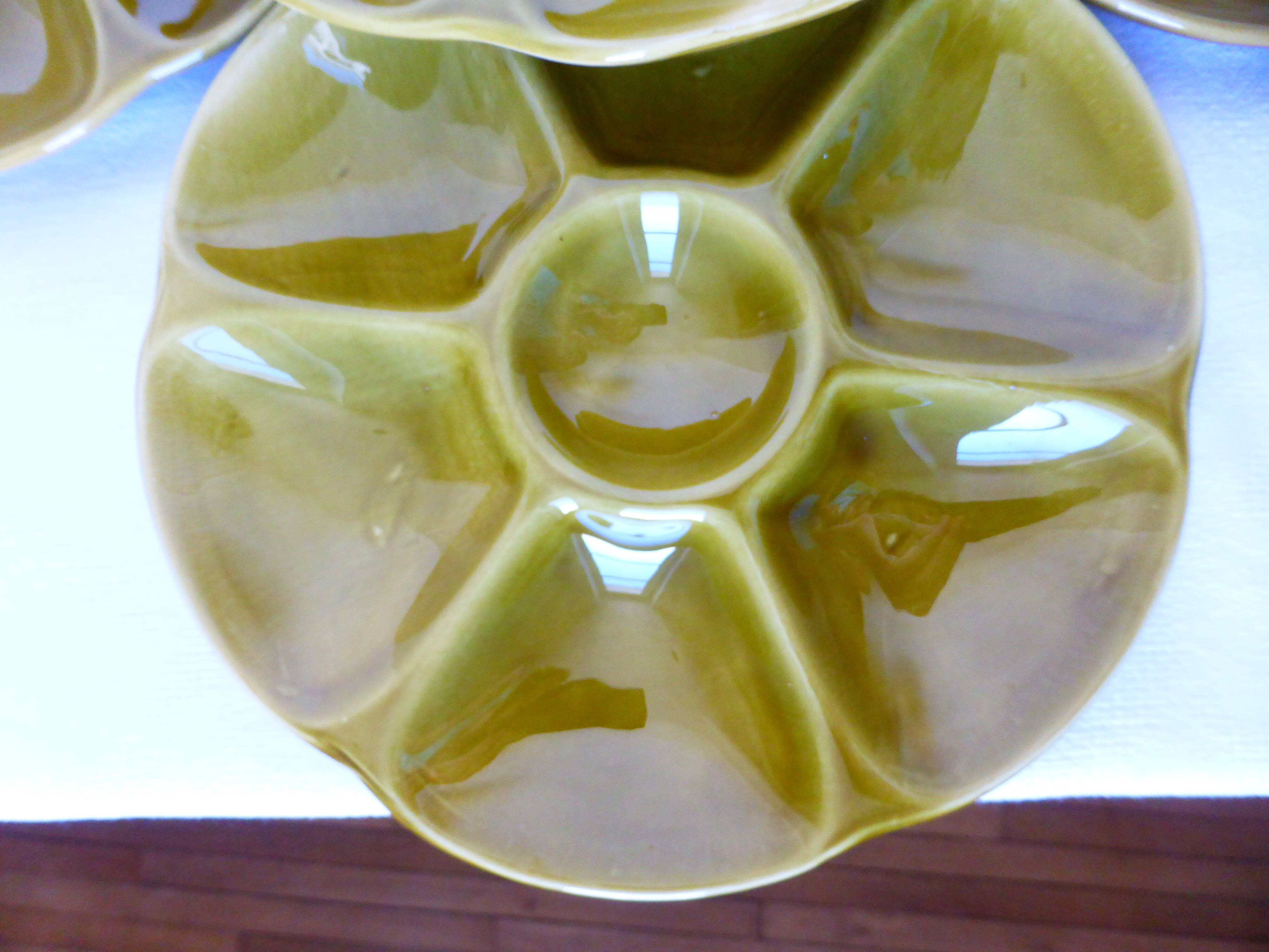 4 oyster plates Gien 2106171