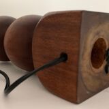 Turned wooden lamp foot
