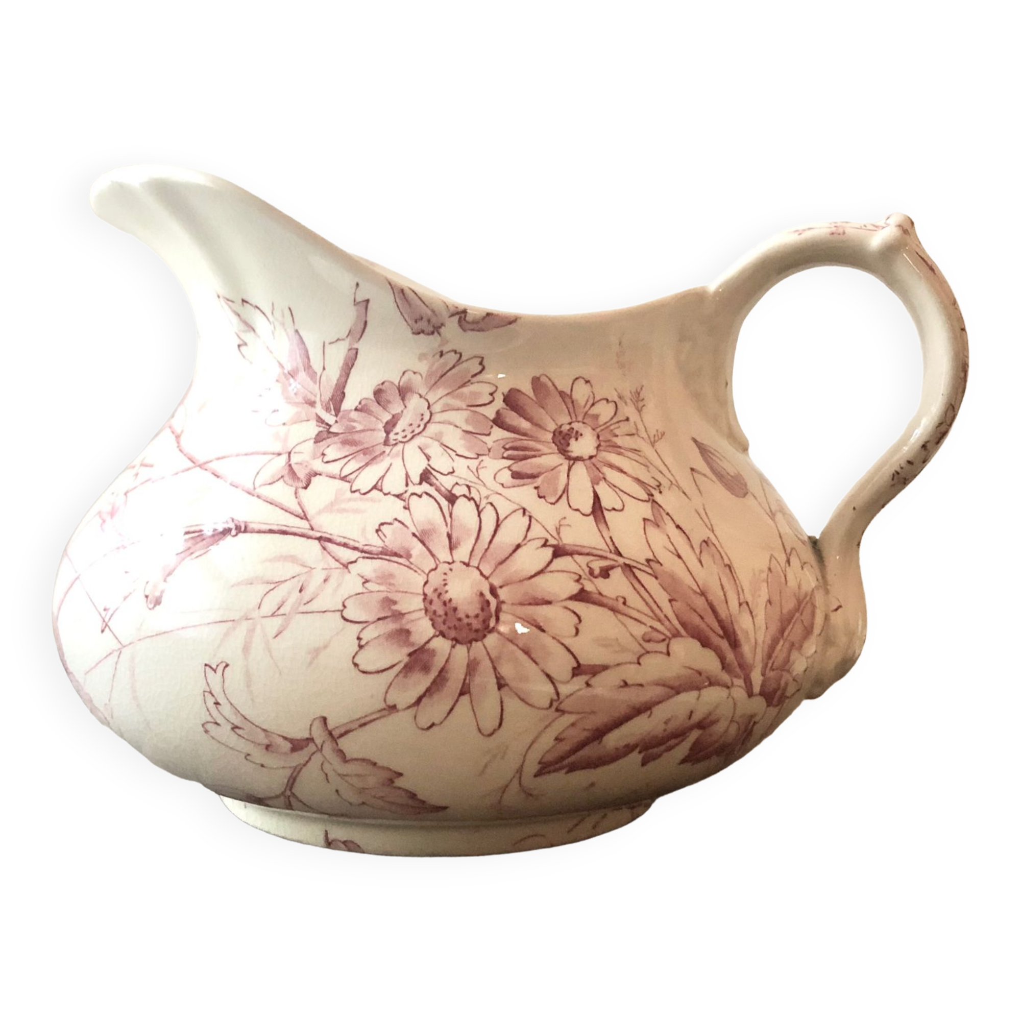 Pink iron earth toilet pitcher