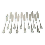 Christofle, Paris - Set of 12 fish knives - crossed ribbons model