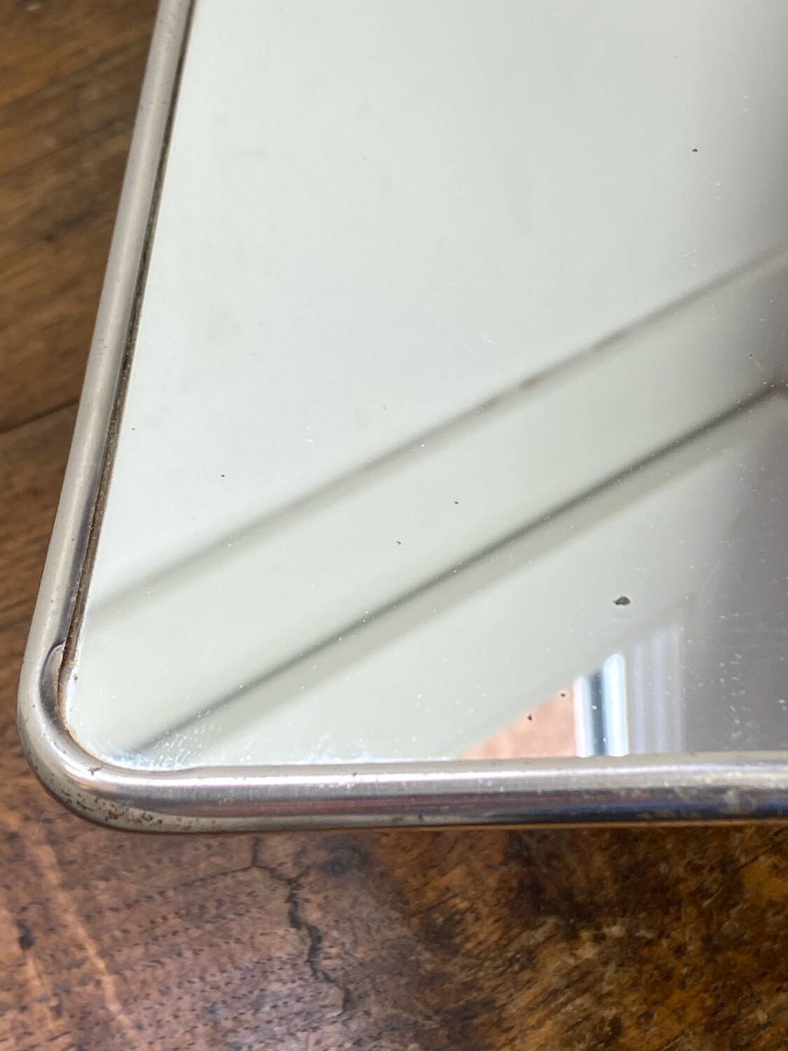 Silver-plated barber mirrors