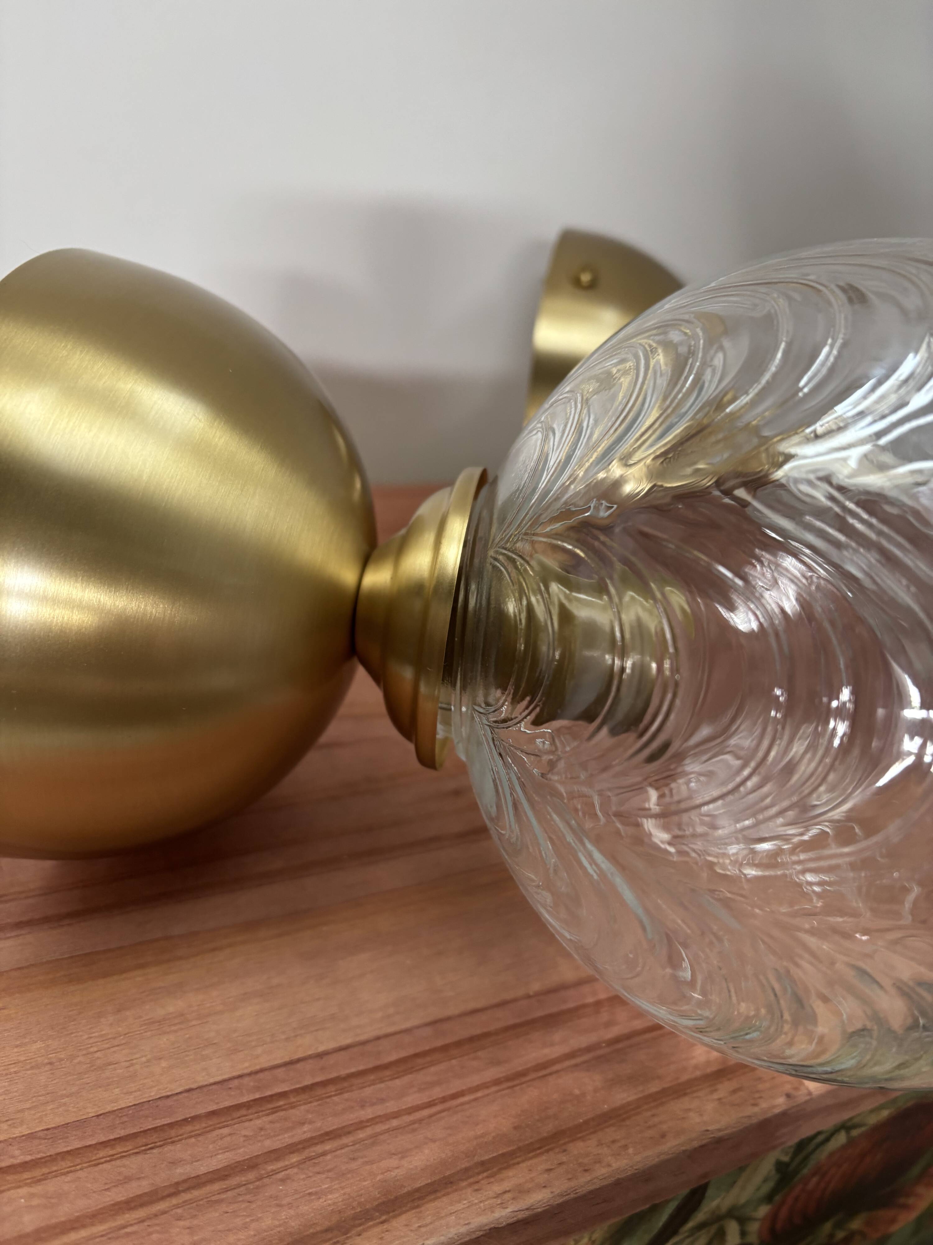 Pair of wall or ceiling lights - balls