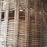 Wicker bottle holder basket