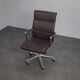 Una leather office chair by ICF, Italy, 1990s