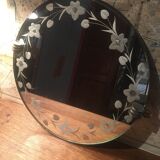 Round mirror art deco style Ø 36