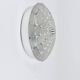 Peill & Putzer Large Round Op Art Glass Sconce, Wall Lamp, Flush Mount, Germany, 1970s