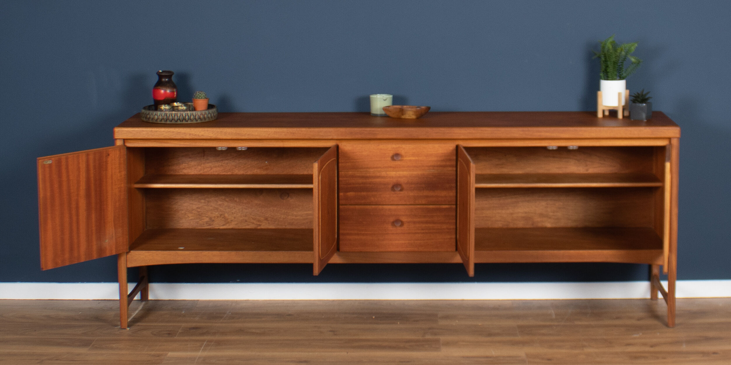 Enfilade retro teck 1960s mid century Nathan