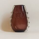 Murano crystal vase height 18.3 cm