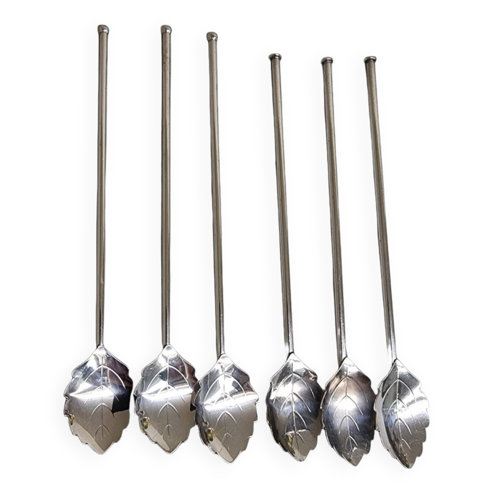 6 Vintage Cocktail Spoons From The Spritzer & Fuhrmann Brand