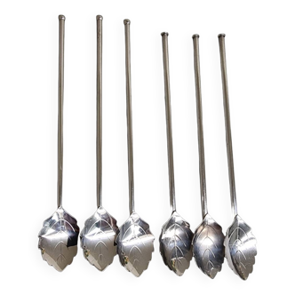 6 Vintage Cocktail Spoons From The Spritzer & Fuhrmann Brand