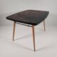 Table en bois vintage, années 1970