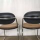 Vintage office chairs fabric and chrome