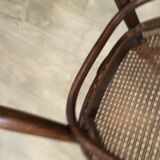 4 old wooden bistro chairs