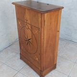 Inlaid walnut entryway sideboard