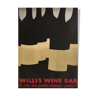 Affiche Willi's Wine Bar 1984 par Alberto Bali