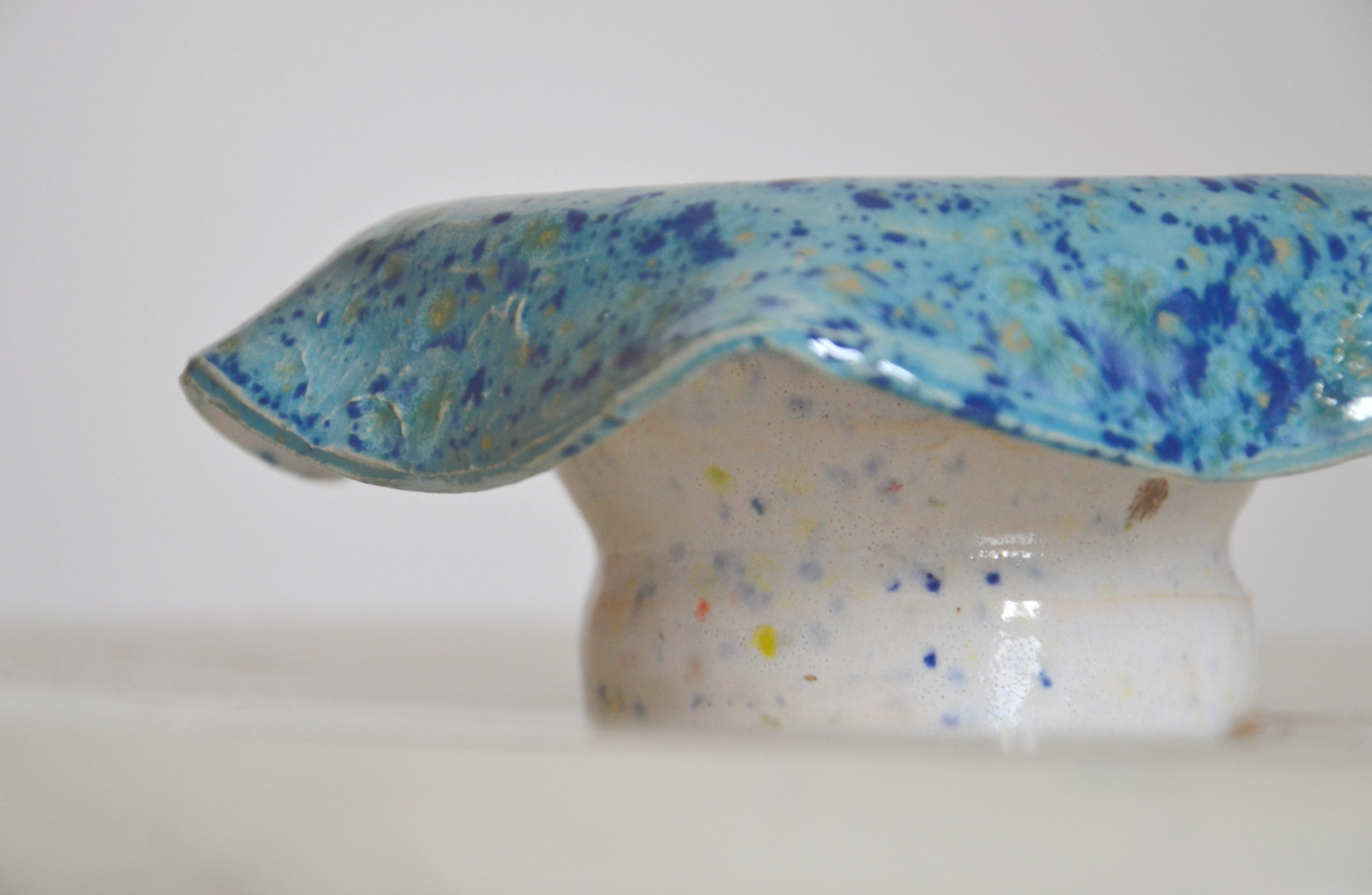 Original ceramic pocket tray or candle holder