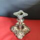 Silver candle holder