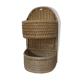 Shelf straw and wicker half sphere