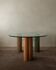 Vintage Saporiti Italia Dining Table – Enamel Column Base - 1980s