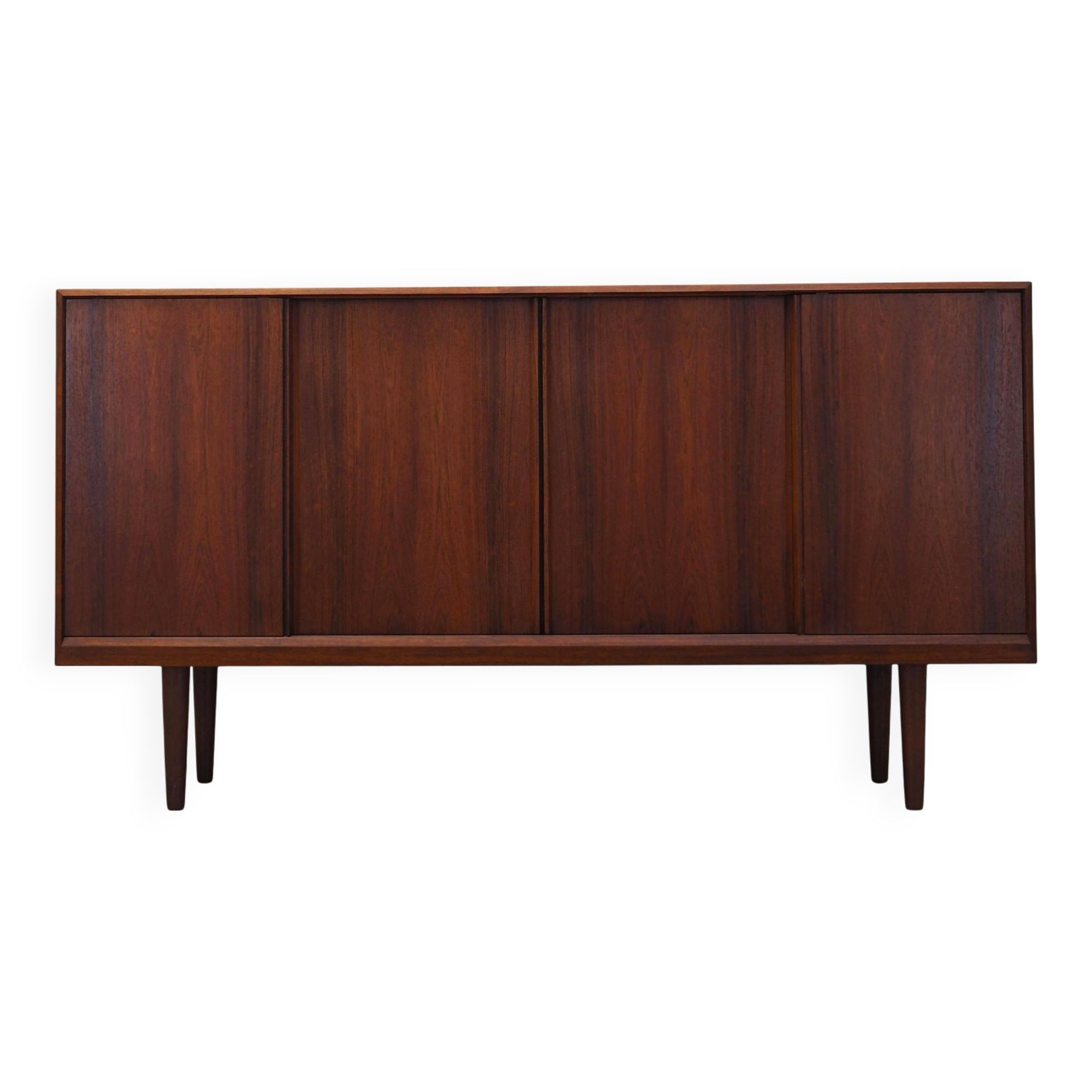 Buffet haut en palissandre, design danois, années 1970, production : Danemark