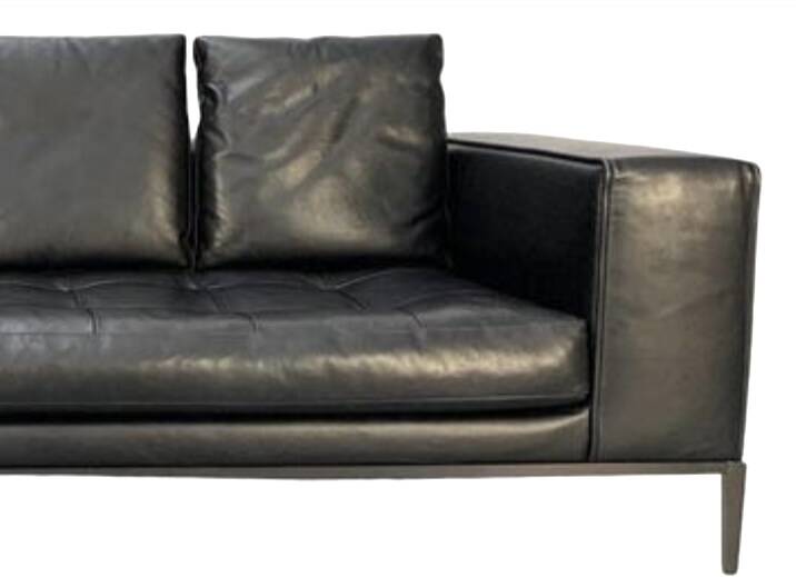 High-end 3-seater leather sofa