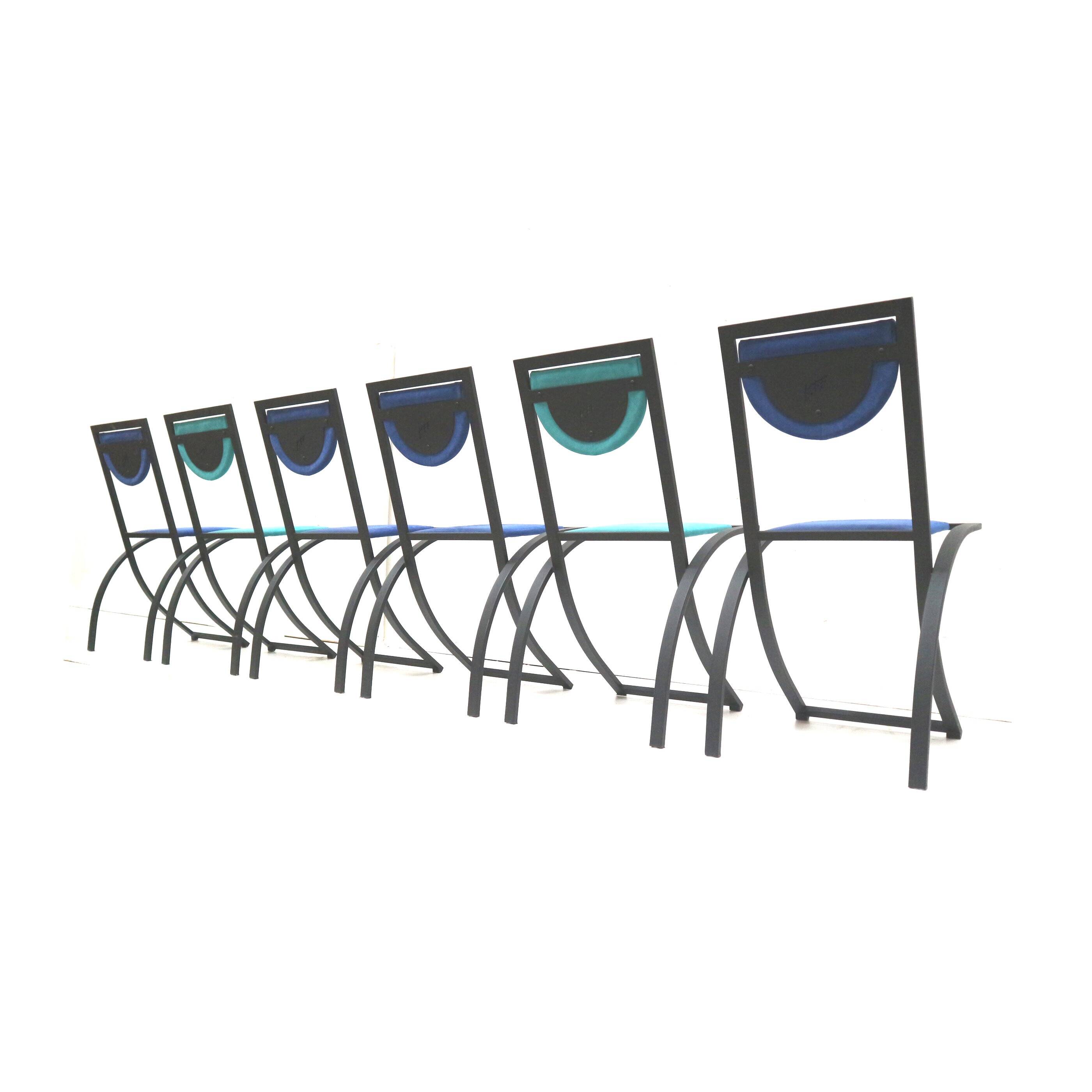 Ensemble de 6 chaises à manger par Karl Friedrich Förster pour KFF Design