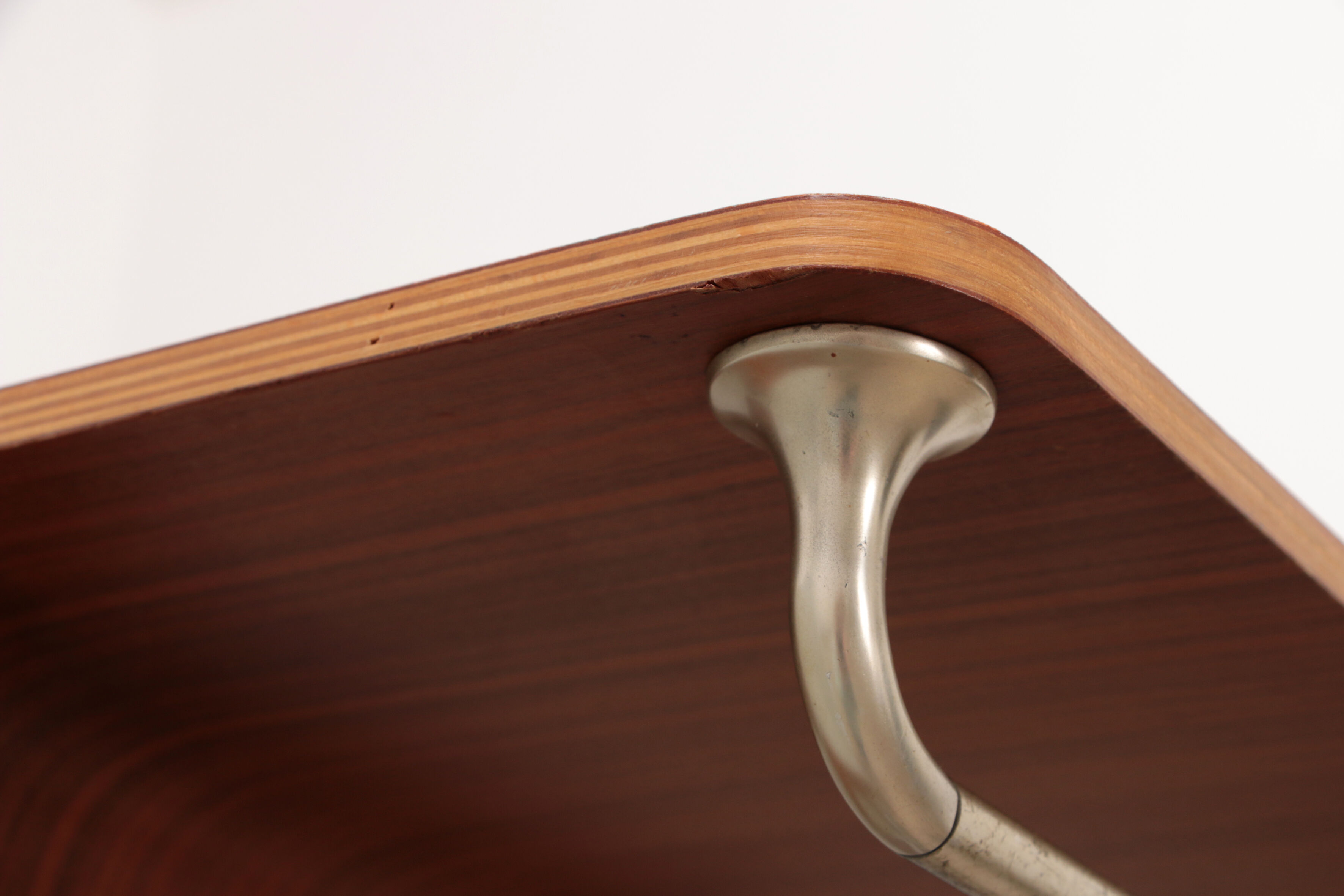 Vintage Wooden wall coat rack with hat shelf, 1960s