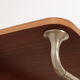 Vintage Wooden wall coat rack with hat shelf, 1960s