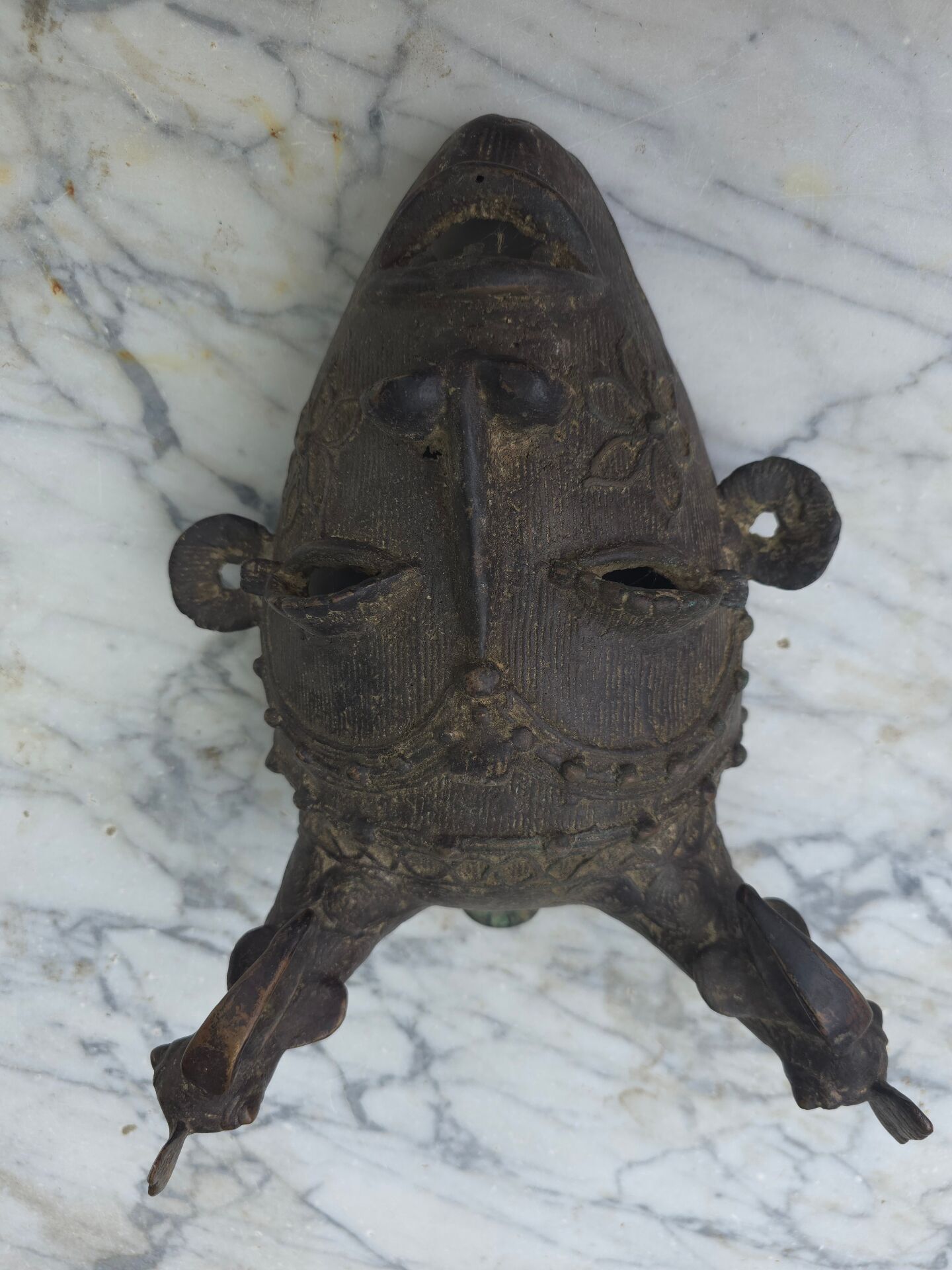 Masque Africain en bronze