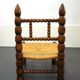 French low chair turned