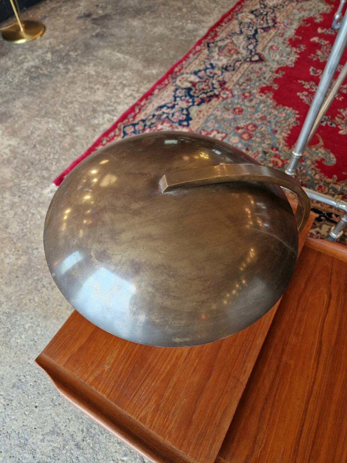 Bauhaus brass desk lamp, Egon Hillebrand