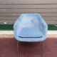 Paire fauteuils bleus et chromé lounge design 1970