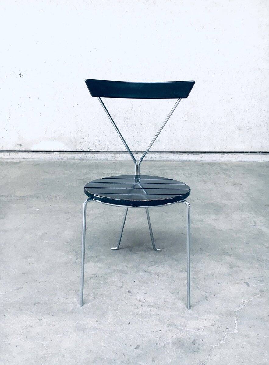 Mid-Century Modern Slender Design Chair, Italy, 1970s