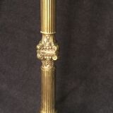 Bronze lamp foot fluted barrel with capitals