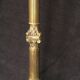 Bronze lamp foot fluted barrel with capitals