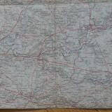 Old map of Paris, Beauvais, Soissons, Montmirail