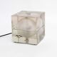 Alessandro Mendini “Cubosfera” Table Lamp Metal Crome Glass 1968 Italy