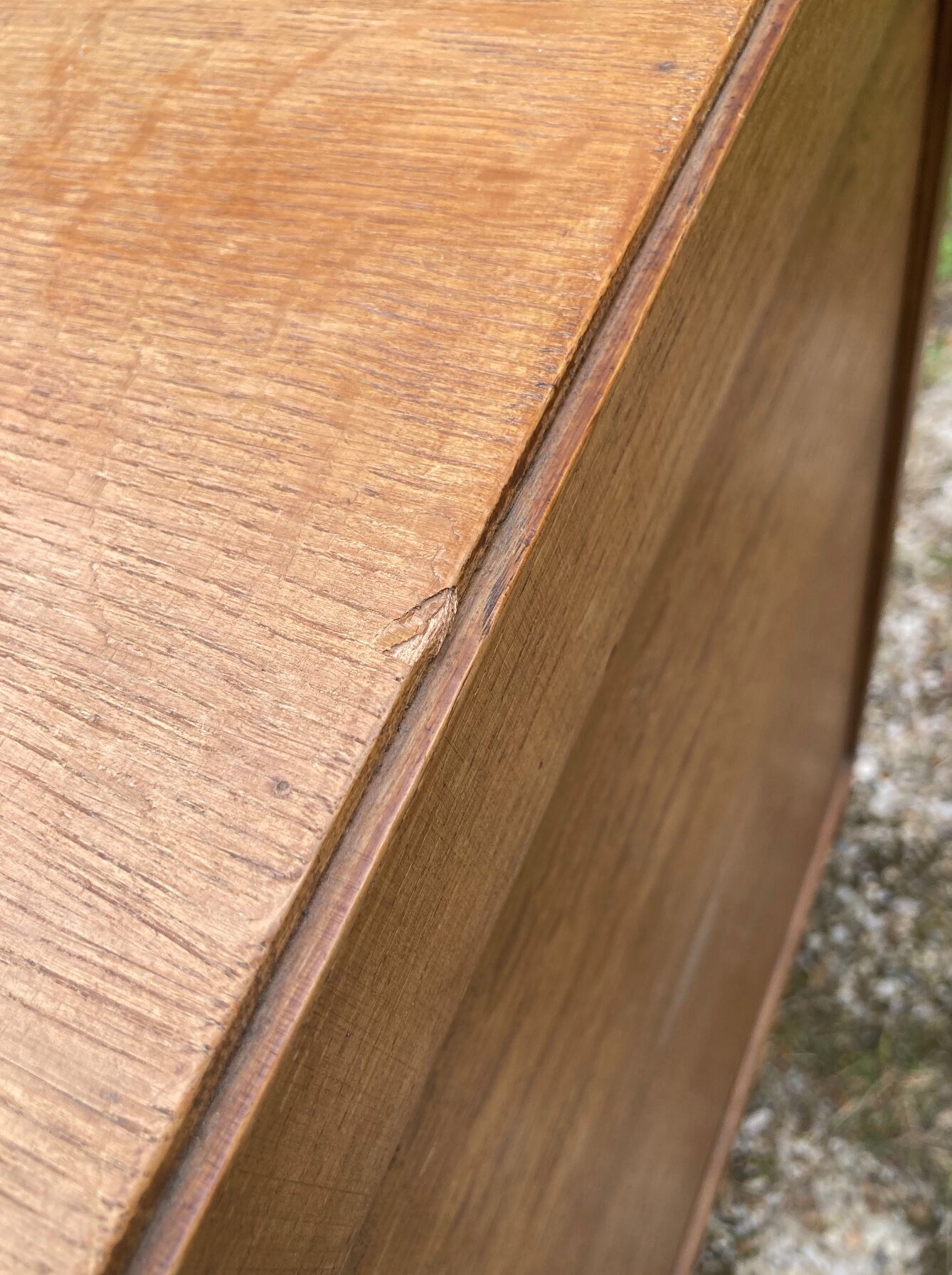 Vintage chest of drawers compass feet
