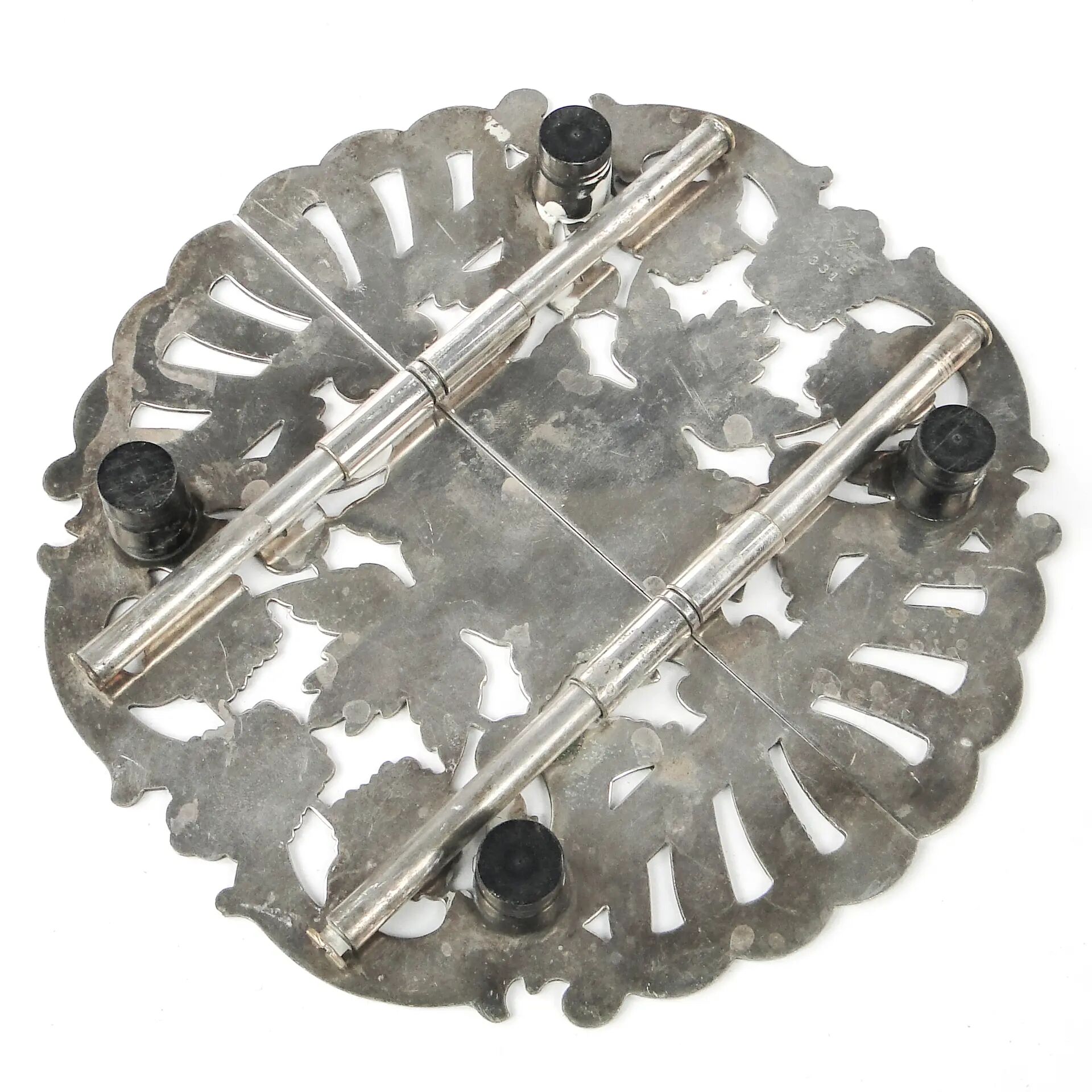 Rococo  tray, silver-plated brass, Denmark, 1960s