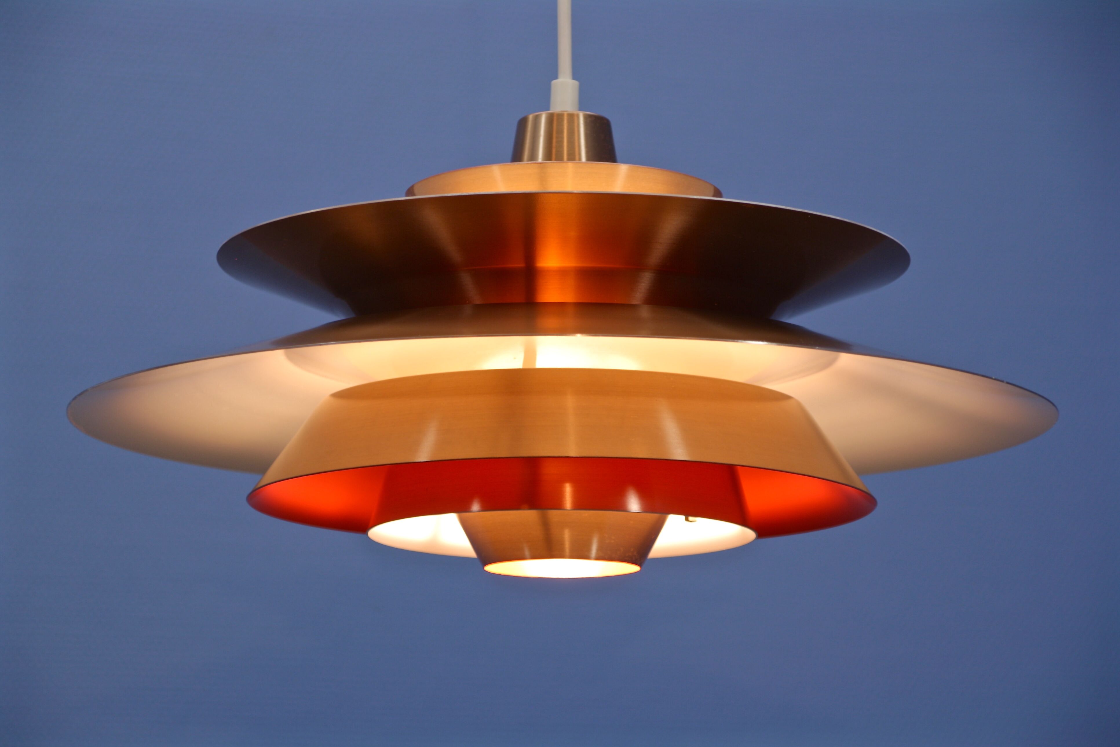 Danish pendant in copper, 1960s