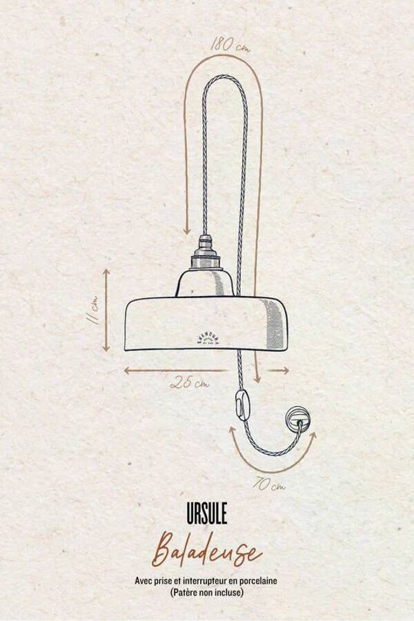 URSULE - Terre cuite blanche - Baladeuse