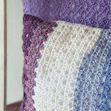 Coussin crochet vintage