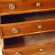 Commode Louis XVI 3 tiroirs en bois fruitier, 19eme